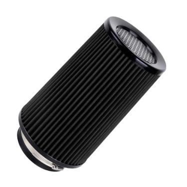 Imagem de Filtro de entrada de ar frio de 10 cm – Lavável, alto desempenho, 7,6 cm ou 3-1/5.1 cm ou 10.2 cm Altura do filtro de fixação: 9 polegadas Filtro de ar cone de substituição universal 3 tamanhos em 1