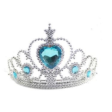 Imagem de Mdswjdcw Acessórios de fantasia de princesa para cosplay com tiara de coroa, Azul, P