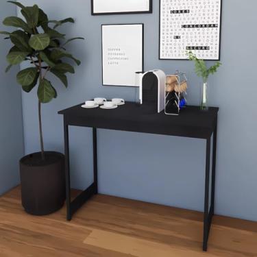 Imagem de Escrivaninha Industrial Mesa Estudo Aparador Home Office Bela Camaleão (Preto)