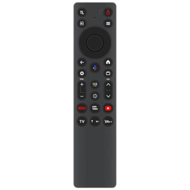 Imagem de Controle remoto de substituição de voz RC813A aplicável para QM6K QM7K Series QD-MINI LED QLED 4K UHD Smart TV 50QM6K 55QM6K 65QM6K 75QM6K 85QM6K 98QM6K 55QM7K 65QM7K 75QM7K 85QM7K 85QM7K 98QQM7K M7K