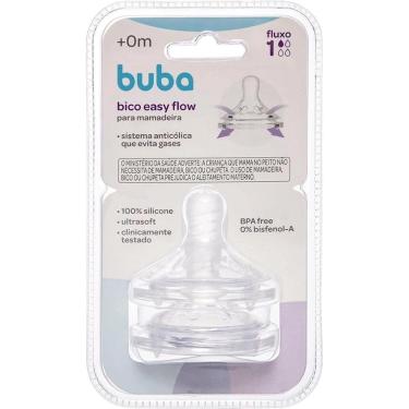 Imagem de Buba Bico Easy Flow Para Mamadeira 2 Unidades +0M