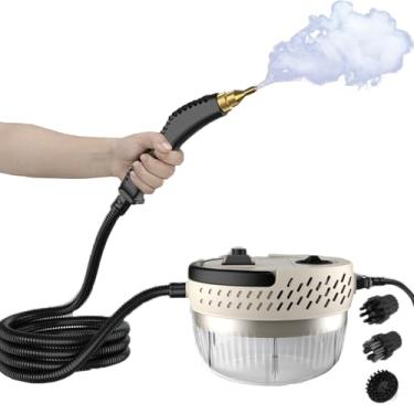 Imagem de Limpador a vapor, limpador a vapor portátil com capacidade de 1400 ml e 8 acessórios, ajuste de 6 velocidades, função inteligente anti-queimadura a seco
