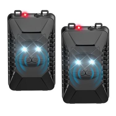 Imagem de Repelente de roedores para motores de carros, repelente de mouse ultrassônico alimentado por bateria, luz estroboscópica sob o capô mantém ratos e ratos afastados ao ar livre, quarto, garagem
