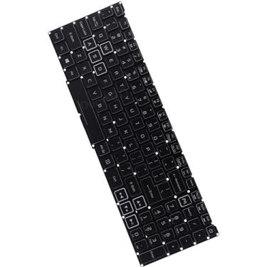 Imagem de Substituição de teclado Deal4GO RGB com letra branca para Acer AN515-45 PH315-52 PH315-53 PH315-54 PH317-53 PH317-54 PH315-53-72XD PH315-54-760S PH315-52-72XD PH315-52-72XD 8VL