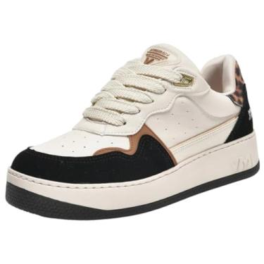 Imagem de Tênis Feminino Flatfform Animal Print Casual Via Marte