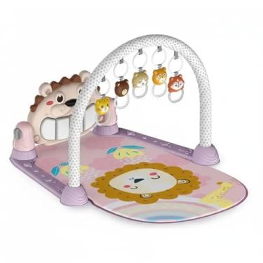 Imagem de Tapete de Atividade Musical Piano Interativo para Bebês Meninas e Meninos, Educativo, Portátil e com Luzes e Sons Divertidos (Rosa)