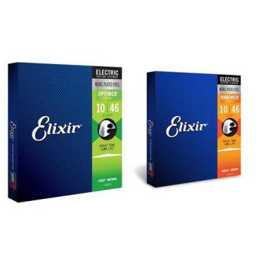 Imagem de Cordas de guitarra elétrica Elixir 19052 com revestimento NANOWEB