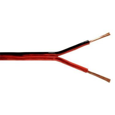 Imagem de Cabo Bicolor Cristal 2X20Awg 2X0,50Mm Vermelho C/100M Pompe