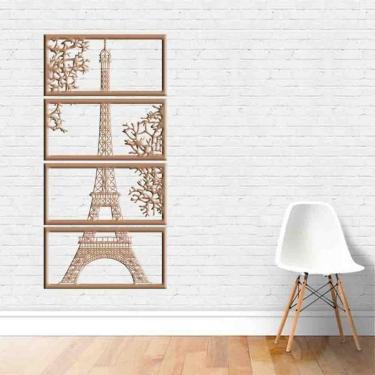 Imagem de Quadro Decorativo Torre Eiffel Paris Vazado - Mdf 3Mm 003