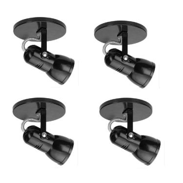 Imagem de Kit 4x Spot Par20 Bulbo Led 527/1 Hiperlight Preto