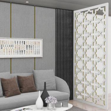 Imagem de Painel Vazado Divisória MDF Cairo Branco - Decore Painéis e Divisórias