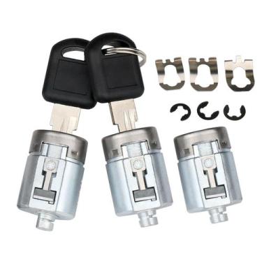 Imagem de Cilindros e chaves de fechadura de porta ApperFit para caminhão Chevy 