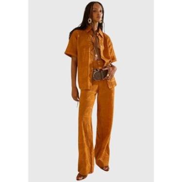 Imagem de Calça Reta Alta Morena Rosa-Feminino