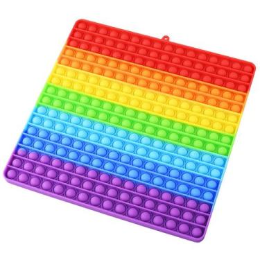 Imagem de Brinquedo sensorial Fidget Mirenlife Pop Bubble, arco-íris de silicone