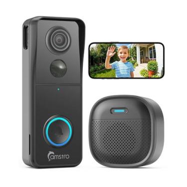 Imagem de Câmera de campainha CAMSTRO 3K Wireless WiFi Night Vision
