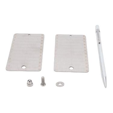 Imagem de Diydeg Armazenamento de Sementes Criptográficas, 2 Unidades de Armazenamento de Frases de Sementes Criptográficas e Caneta de Metal Cartão de 24 Palavras para Placas de Frases Bitcoin,