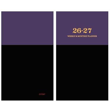 Imagem de Calendário de bolso 2026-2027 - Agenda de bolso de julho a junho de 2027, agenda acadêmica semanal e mensal, 9 cm x 16 cm