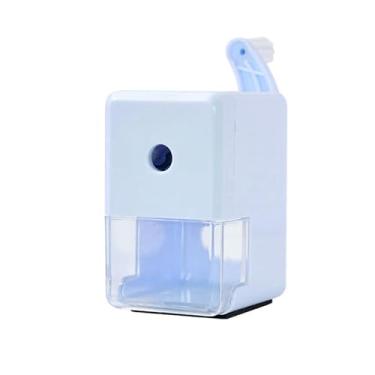 Imagem de Apontador manual de manivela, apontador de lápis bonito com ponta ajustável, suprimentos essenciais para casa, escola, escritório, para canetas padrão e coloridas