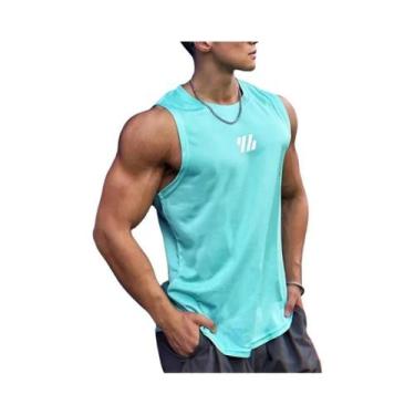 Imagem de Camiseta Regata De Malha Sem Mangas Para Homens, Alta Qualidade, Verão