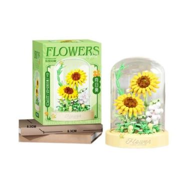 Imagem de Brinquedo De Blocos De Montar Mini Flor Diamante Para Crianças HUIQIBA