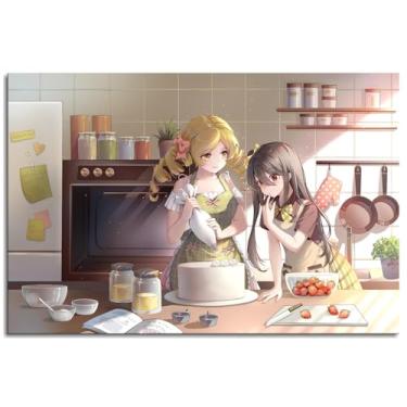 Imagem de Anime Girls Wall Art Sunlight Canvas Prints Mitterns Poster For Home Set of 1 Decorações Noframed 30.5 cmx20.3 cm
