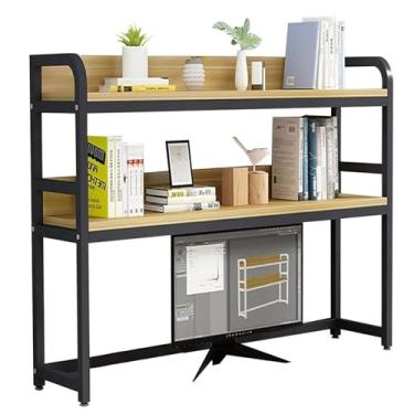 Imagem de Estante de mesa de mesa/estante de livros - Prateleira de mesa de computador industrial, prateleira organizadora de mesa ajustável, estante de mesa para mesa de computador, exibição de armazenamento