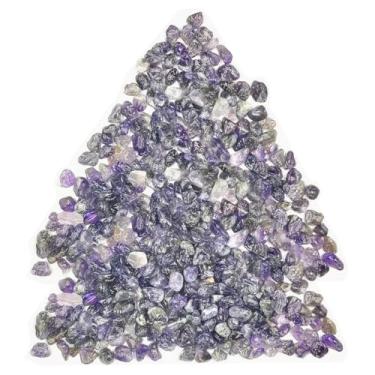 Imagem de Txelegant Pedras de ágata polida de 0,2 kg, pedras decorativas naturais para decoração ao ar livre, decoração de casa, enchimento de vaso de aquário faça você mesmo, bambu, suculentas, cacto (roxo