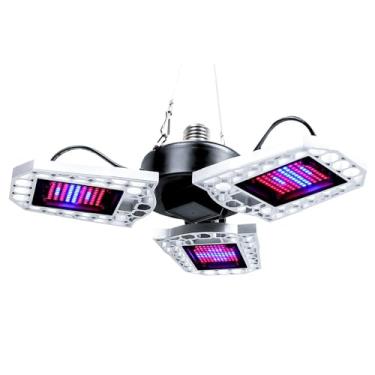 Imagem de Luzes para Plantas de Dobramento Três Folhas Espectro Vermelho e Estufa Viveiro