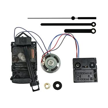 Imagem de Wswqop Mecanismo de Relógio de Pêndulo para Substituição, Mecanismo de Relógio de Pêndulo com Carrilhão, Alto-falante para Caixa de Música, Mãos estilo G