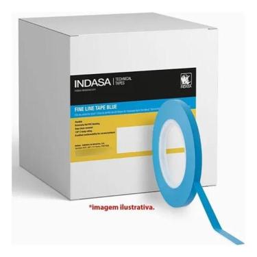Imagem de Kit Com 6 Fita De Contorno Filete Azul 6mmx55m - Indasa