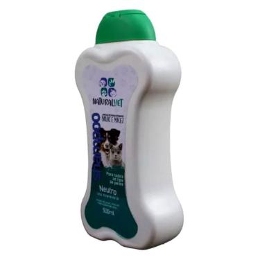 Imagem de Shampoo Pet Naturalvet Neutro Pelos Brilho E Maciez 500ml
