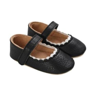 Imagem de Sapatos Antiderrapantes Pretos Para Bebês, Para Meninos E Meninas De 0