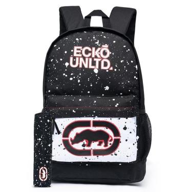 Imagem de Mochila Masculina Ecko Bolsa Faculdade Escola Resistente Notebook 17 Litros-Masculino