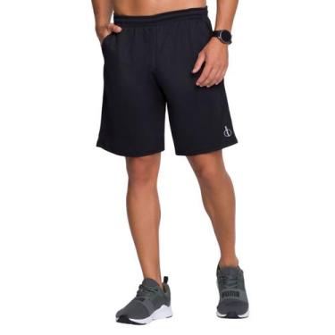 Imagem de Bermuda Masculina Dry Fit Com Bolso Selene, P, Preto