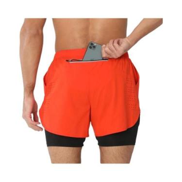Imagem de Shorts Esportivos Masculinos 2 Em 1 De Secagem Rápida Para Corrida, Ac