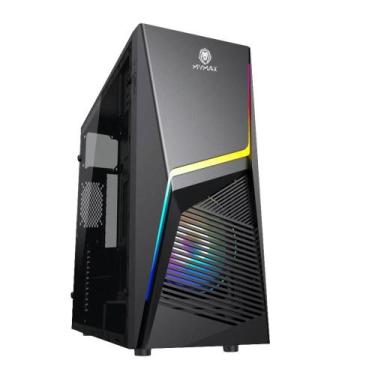 Imagem de Gabinite Gamer Mymax Dunamis Midtower RGB USB 3.0 Preto