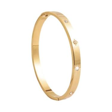 Imagem de Conjunto De Pulseiras Elegantes Em Aço Inoxidável Unissex Acessório De