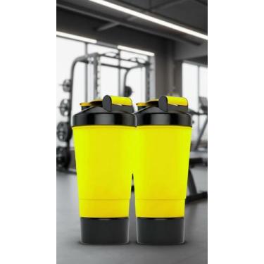Imagem de Kit 2 Coqueteleiras 500ml 3 Compartimentos Anti-vazamento - Congratula