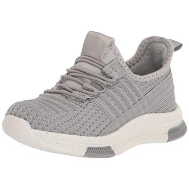 Imagem de Steve Madden Tênis infantil unissex Tmaximaa, Cinza, 12 Little Kid