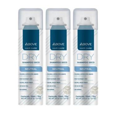 Imagem de Kit Com 3 Shampoo A Seco Above Hair Care Dry Neutral 150ml- Reduz A Ol