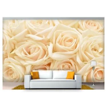 Imagem de Papel De Parede Flores Rosas Romântico 3D Nfl216 - Você Decora