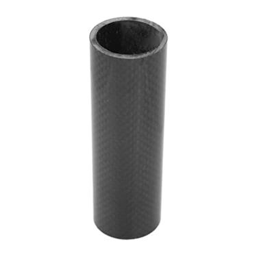 Imagem de Spacer de Fone de Ouvido de Bicicleta, Arruela de Garfo de Bicicleta de Fibra de Carbono Brilhante Com 10 Cm de 28,6 Mm para Ciclismo de Montanha