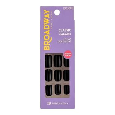 Imagem de Unhas Postiças Broadway Kiss Ny Classic Colors Quadrado Curto Matcha Bco08b