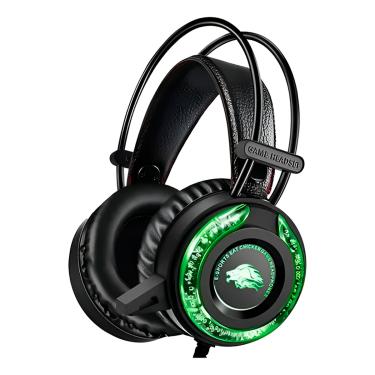 Imagem de Fone de Ouvido Gamer com Fio RGB Headset Iluminação