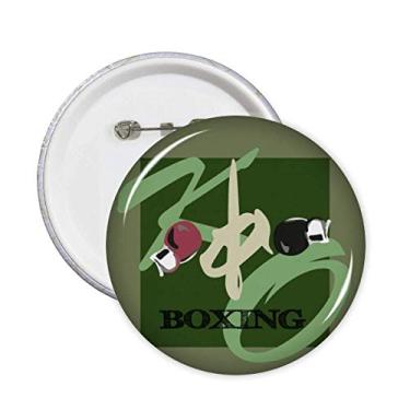 Imagem de China Gym Boxing KO Art Deco Gift Fashion Pins Emblema Emblema Acessório Decoração 5 peças