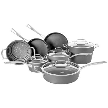 Imagem de Conjunto de Panelas e Frigideiras Antiaderentes 7 Peças, CUISINART 62I 11, Preto