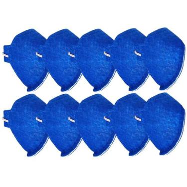 Imagem de Máscara Respiradora Descartável Pff2 C/ Clips Nasal 10un Contra Poeira