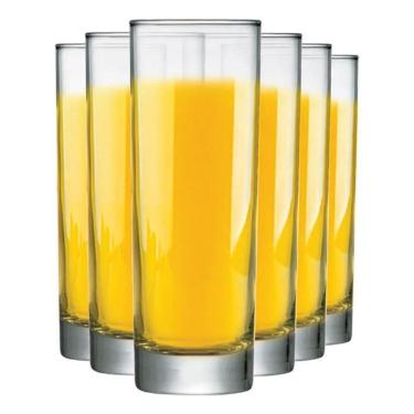 Imagem de 2X Kit Copo Tubo Jogo De Copos De Vidro Tubo, Ruvolo 300Ml 6