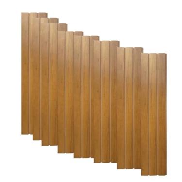 Imagem de Painel Ripado Autocolante MDF Carisma Kit 10 Ripas 45x10cm Parede Sala Quarto (Nature)