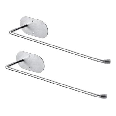 Imagem de Organizador de Tampas para Copo 2-Pack - Instalação Horizontal Sob o Armário Autoadesivo Design Espaço-Saving Suporta Múltiplas Organização Ordenada e Controle Cozinha Aço